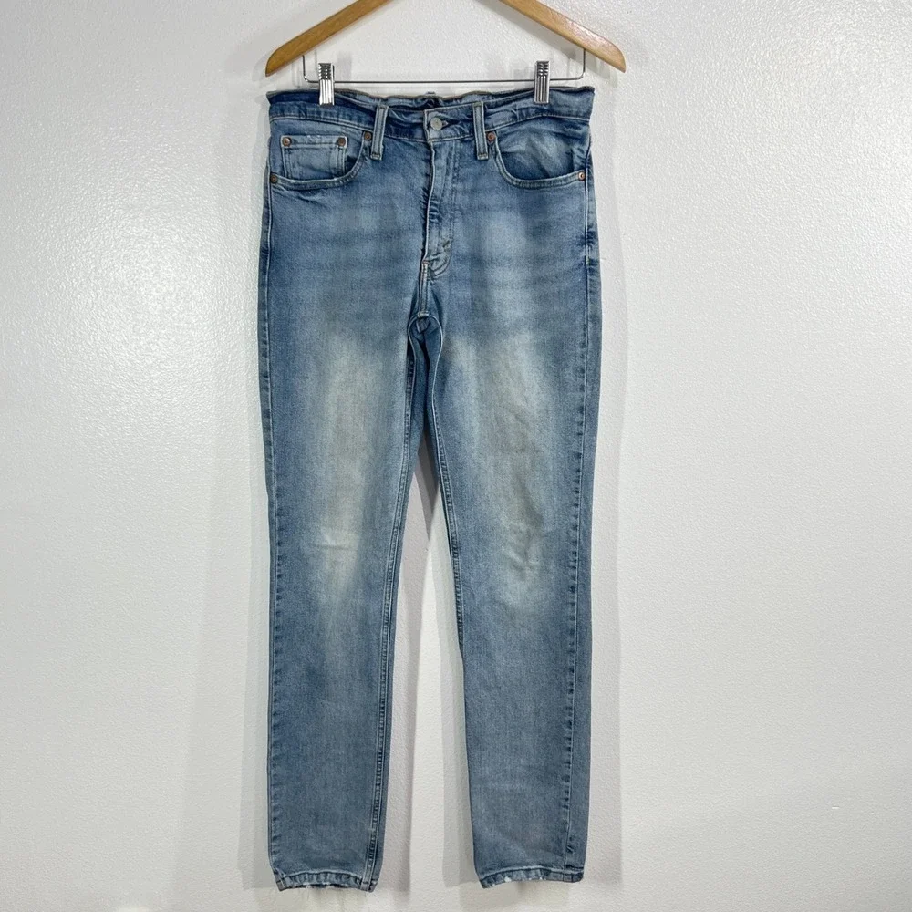 Levi's 511‎ Slim Fit Stretch Mid Rise Jeans Mens 32X34 Blue Denim Medium Wash